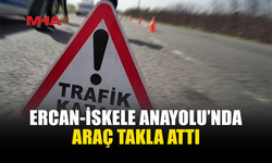 ERCAN-İSKELE YOLUNDA KAZA: 3 ARAÇ ZARAR GÖRDÜ