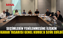 SEÇİMİN YENİLENMESİ KARAR TASARISI GENEL KURUL GÜNDEMİNDE