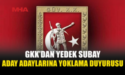 YEDEK SUBAY ADAY ADAYLARI İÇİN YOKLAMA TAKVİMİ AÇIKLANDI