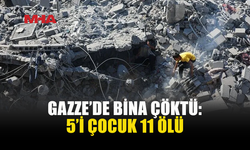 GAZZE’DE HASARLI BİNA ÇÖKTÜ: 11 CAN KAYBI