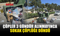 GAZİMAĞUSA’DA ÇÖP KRİZİ: SOKAK ÇÖPLÜĞE DÖNDÜ
