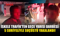 İSKELE’DE GECE YARISI TRAFİK OPERASYONU