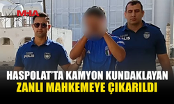KAMYONU ATEŞE VEREN ZANLI MAHMEKEYE ÇIKARILDI