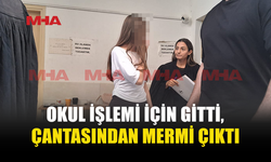 MAKYAJ ÇANTASINDA CANLI MERMİYLE YAKALANDI
