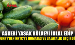 ASKERİ YASAK BÖLGEYİ İHLAL EDİP KAÇAK ÜRÜN TAŞIDI