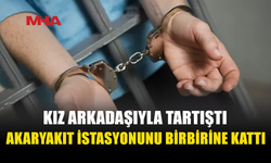ALKOLLÜ ŞAHIS AKARYAKIT İSTASYONUNDA ORTALIĞI DAĞITTI