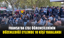 FRANSA'DA EĞİTİM KOŞULLARININ İYİLEŞMESİNİ TALEP EDEN LİSELİLERİN DÜZENLEDİĞİ EYLEMLERDE 10 KİŞİ YARALANDI