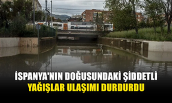 İSPANYA'DA ŞİDDETLİ YAĞIŞ ULAŞIMI FELÇ ETTİ