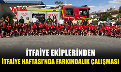 İTFAİYE HAFTASI KAPSAMINDA İTFAİYE EKİPLERİ ÖĞRENCİLERİ BİLGİLENDİRDİ