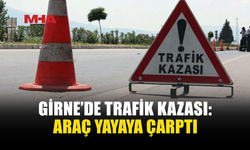 GİRNE'DE KAZA: ARAÇ YAYAYA ÇARPTI
