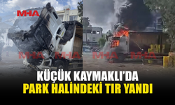 PARK HALİNDEKİ TIRDA YANGIN ÇIKTI