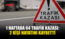 KKTC’DE 1 HAFTADA 64 TRAFİK KAZASI MEYDANA GELDİ