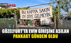 GÜZELYURT’TA DİKKAT ÇEKEN PANKART!
