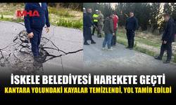 İSKELE BELEDİYESİ HABERİMİZİN ARDINDAN HAREKETE GEÇTİ: KANTARA YOLU TEMİZLENDİ