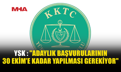 YSK ADAYLIK ŞARTLARINI HATIRLATTI