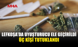 LEFKOŞA'DA ÜÇ GENCİN ÜZERİNDEN UYUŞTURUCU ÇIKTI
