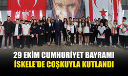 İSKELE’DE CUMHURİYET BAYRAMI’NA NEDENİYLE TÖREN DÜZENLENDİ