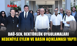 DAÜ-SEN’DEN REKTÖRLÜK ÖNÜNDE SİYAH ÇELENKLİ EYLEM