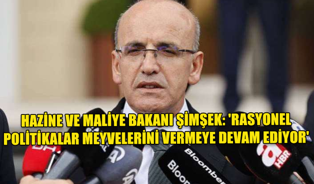 HAZİNE VE MALİYE BAKANI ŞİMŞEK, DÜŞEN KREDİ RİSK PRİMİNE İLİŞKİN AÇIKLAMALARDA BULUNDU