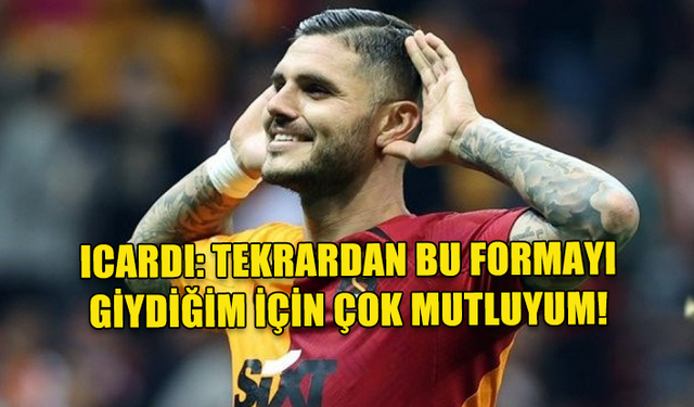 MAURO ICARDI, İMZA SONRASI KULÜP TELEVİZYONUNA KONUŞTU