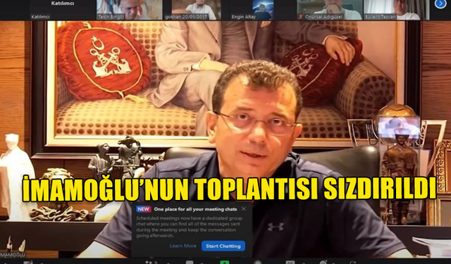 CHP'Lİ KURMAYLARIN İMAMOĞLU İLE TOPLANTISININ VİDEO KAYDI SIZDIRILDI