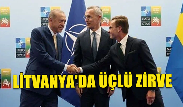 LİTVANYA'DA ÜÇLÜ ZİRVE: TÜRKİYE-İSVEÇ-NATO MUTABAKATA VARDI