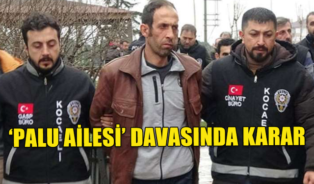 'PALU AİLESİ' DAVASINDA TUTUKLU SANIĞA MÜEBBET HAPİS CEZASI VERİLDİ