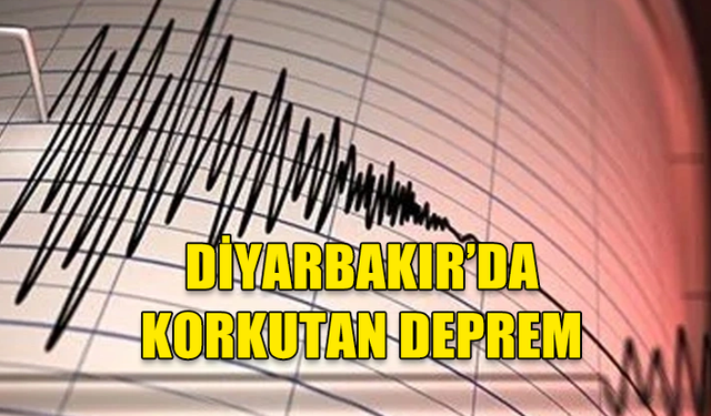 DİYARBAKIR'DA 4,2 BÜYÜKLÜĞÜNDE DEPREM MEYDANA GELDİ