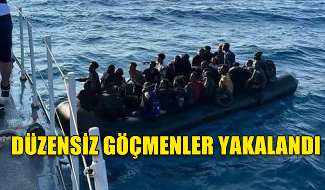 ÇANAKKALE'NİN AYVACIK İLÇESİNDE 37 DÜZENSİZ GÖÇMEN YAKALANDI