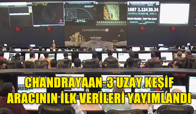 HİNDİSTAN'A AİT CHANDRAYAAN-3 UZAY KEŞİF ARACININ AY'DAKİ İLK VERİLERİ YAYIMLANDI