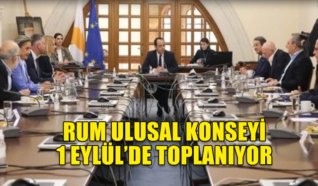 HRİSTODULİDİS RUM ULUSAL KONSEYİNİ 1 EYLÜL'DE TOPLAYACAK