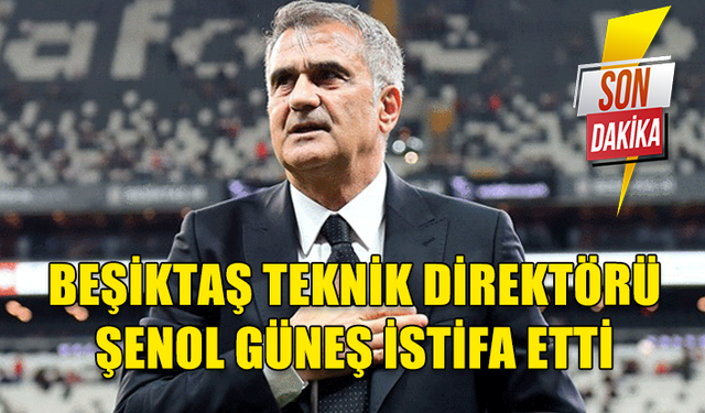 BEŞİKTAŞ TEKNİK DİREKTÖRÜ ŞENOL GÜNEŞ GÖREVİNDEN İSTİFA ETTİ