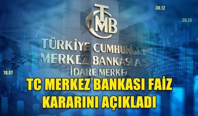 TÜRKİYE CUMHURİYET MERKEZ BANKASI POLİTİKA FAİZİNİ YÜZDE 40'A YÜKSELTTİ