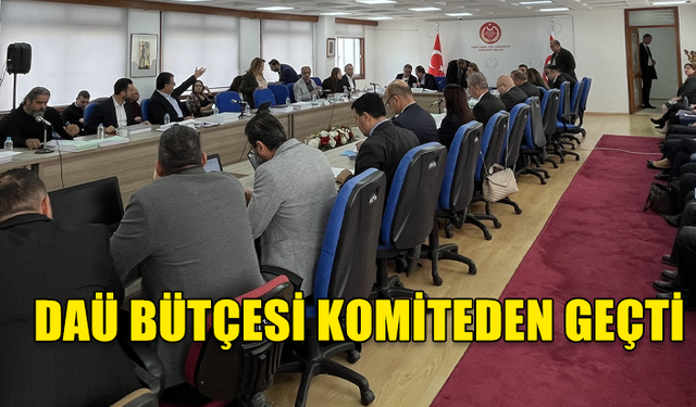 DOĞU AKDENİZ ÜNİVERSİTESİ BÜTÇESİ KOMİTEDEN GEÇTİ