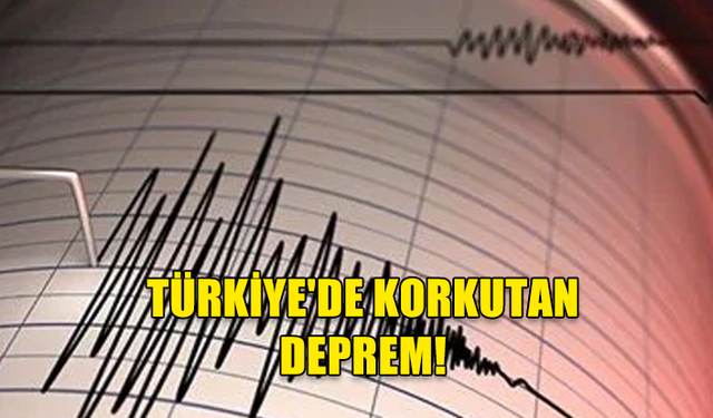 TÜRKİYE'DE KORKUTAN DEPREM!