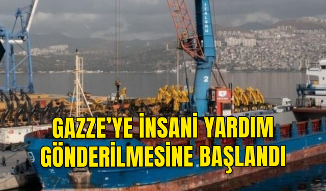 LARNAKA LİMANI’NDAN GAZZE’YE İNSANİ YARDIM GÖNDERİLMESİNE BAŞLANDI