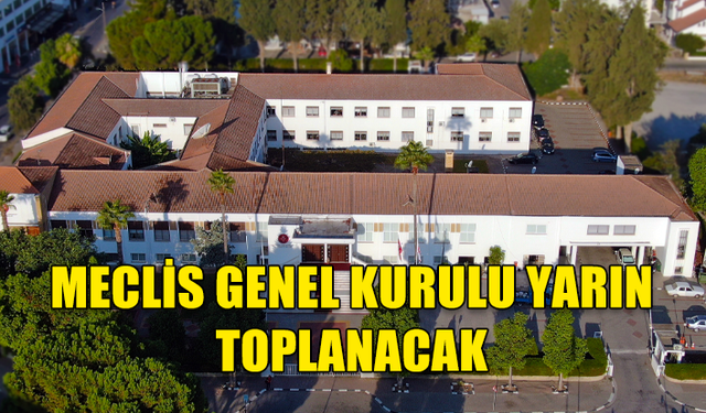 MECLİS GENEL KURULU YARIN TOPLANACAK