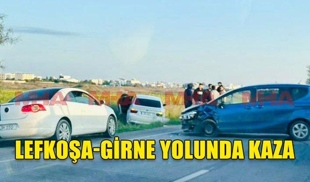 SON DAKİKA...!LEFKOŞA GİRNE YOLUNDA KAZA