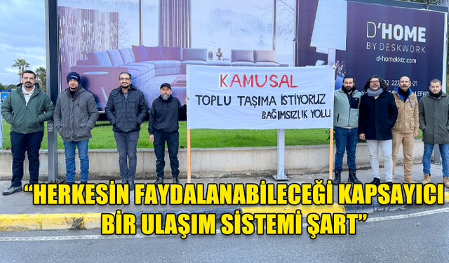 BAĞIMSIZLIK YOLU "KAMUSAL TOPLU TAŞIMA İSTİYORUZ" PANKARTIYLA BİLDİRİ DAĞITTI