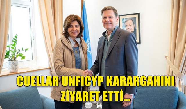 MARİA ANGELA HOLGUİN CUELLAR, UNFICYP KARARGAHINI ZİYARET ETTİ