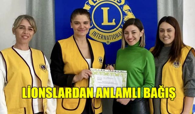 Mağusa Ravelin Lions’dan Görmezler Derneği’ne eğitim malzemesi