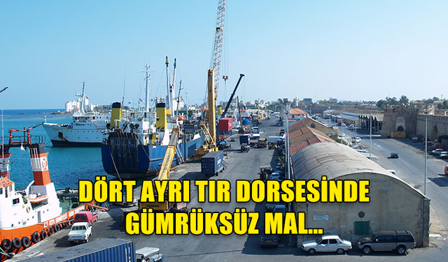 DÖRT AYRI TIR DORSESİNDE GÜMRÜKSÜZ MAL…