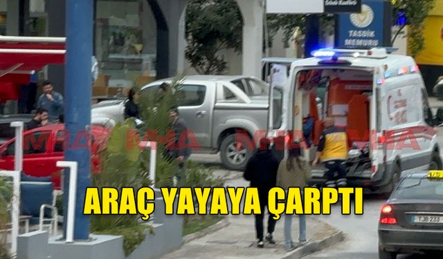 GAZİMAĞUSA'DA BİR ARAÇ KADIN YAYAYA ÇARPTI