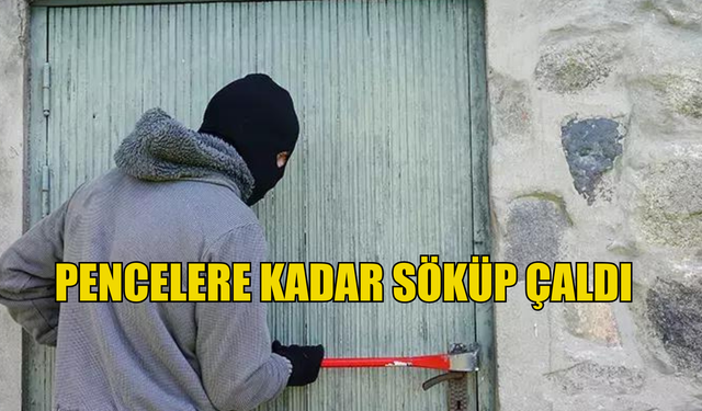 Pencelere kadar söküp çaldı