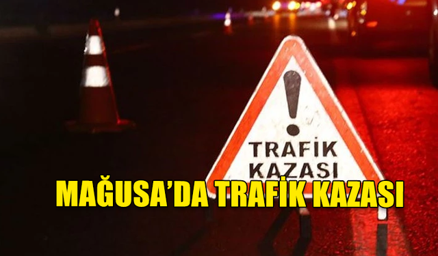 GAZİMAĞUSA'DA MEYDANA GELEN KAZADA MOTOSİKLET SÜRÜCÜSÜ YARALANDI..