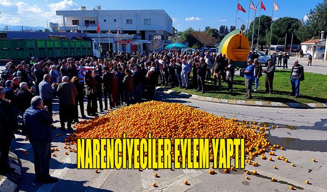 NARENCİYECİLER EYLEM YAPTI