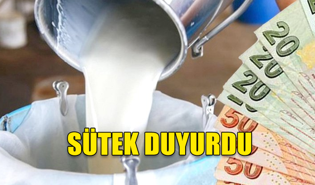 SÜT BEDELLERİ ÖDENDİ