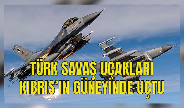 Akdeniz’in uluslararası hava sahasında eğitim uçuşu