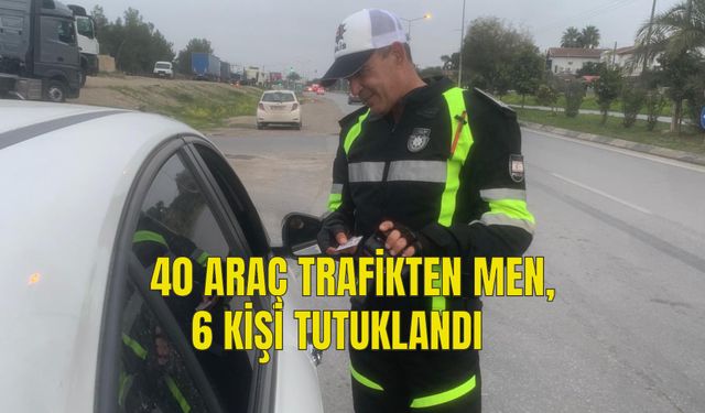 Trafik denetimlerinde 446 sürücü rapor edildi