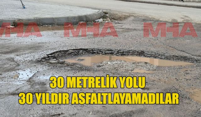 Gazimağusa Belediyesi 30 metrelik yolu 30 yıldır asfaltlayamadı